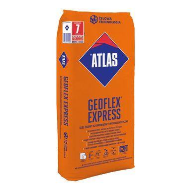 ATLAS GEOFLEX EXPRESS - HIGHLY FLEXIBLE GEL ADHESIVE 2-15mm (C2TE TYPE), RAPID - POLHOUSE