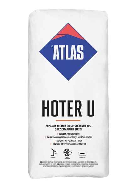 ATLAS HOTER U - 2 in 1: adhesive for EPS and XPS application and for mesh embedding - POLHOUSE