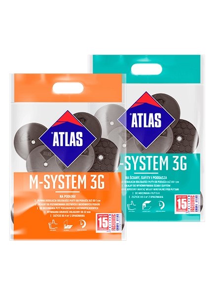 ATLAS M-SYSTEM 3G 200mm -21pcs - anchors for fixing boards to walls. - POLHOUSE